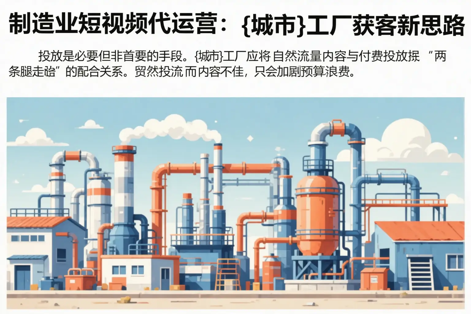 制造业短视频代运营：涪陵工厂获客新思路